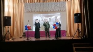 Дай ему сил, чтобы он победил! Коллектив ДК села Подъеланка, праздничный концерт к 23 февраля.