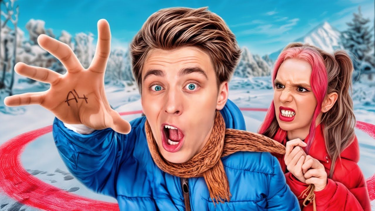 Кто Последний Выберется из СНЕЖНОГО КРУГА Челлендж ! смотреть онлайн