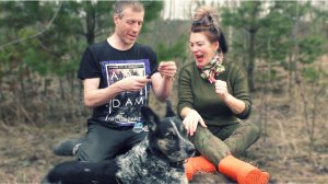 Готовим в походе. Получила подарок! Саша запретил а я не послушалась