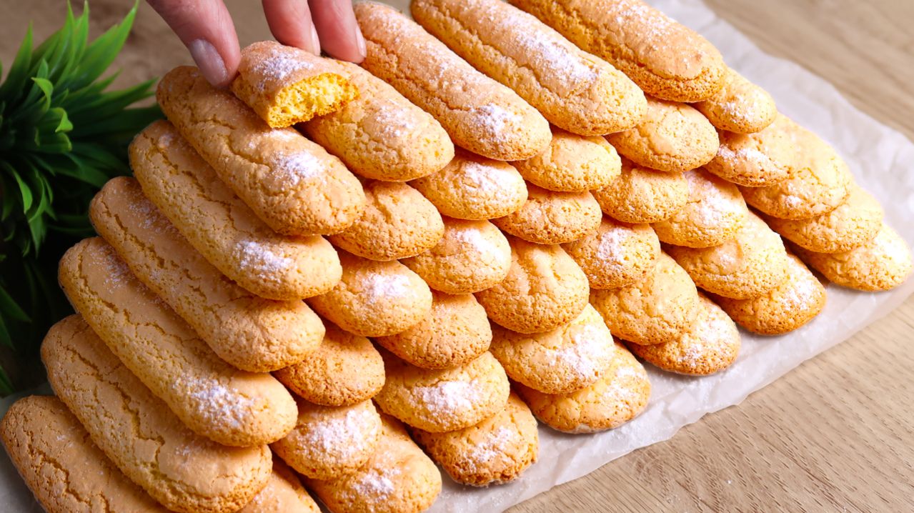 К чаю за 5 минут! Савоярди!. Быстро и вкусно смотреть онлайн