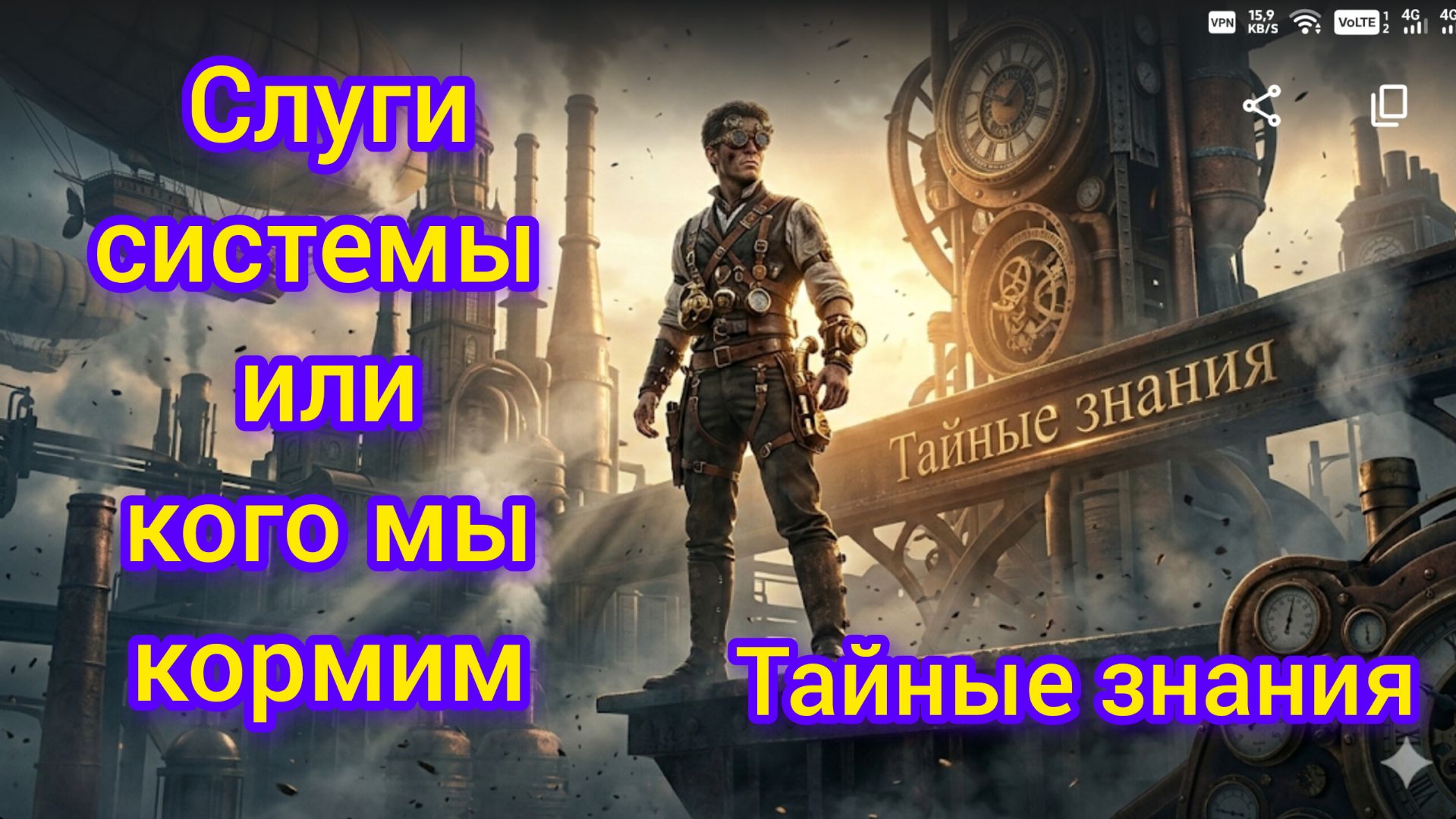 тайные знания.