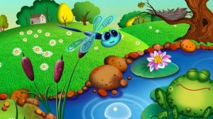 Стрекоза и жаба🐸 Видео для детей