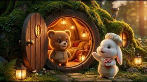 Уютный ASMR перед сном 🌙 Кролик-пекарь варит клубничное варенье 🍓