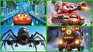 МУЛЬТИКИ: ГОНЩИК МККУИН 🚗💨 vs БЛАГОДАРНЫЙ МККУЕН 🙏✨ vs НЕБЕСНЫЙ ЗАРАЗУС ☁️🦠 и АВТОБУС‑МОНСТР!