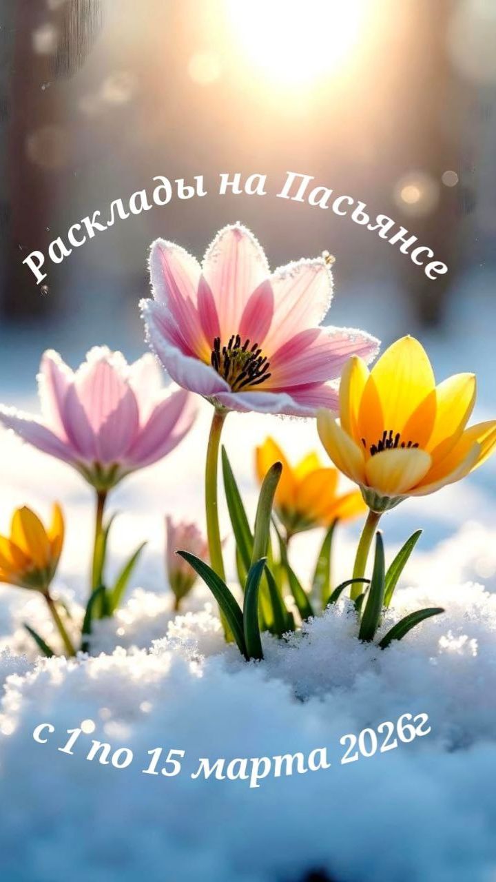 Расклады на Пасьянсе с 1 по 15 марта 2026г смотреть онлайн