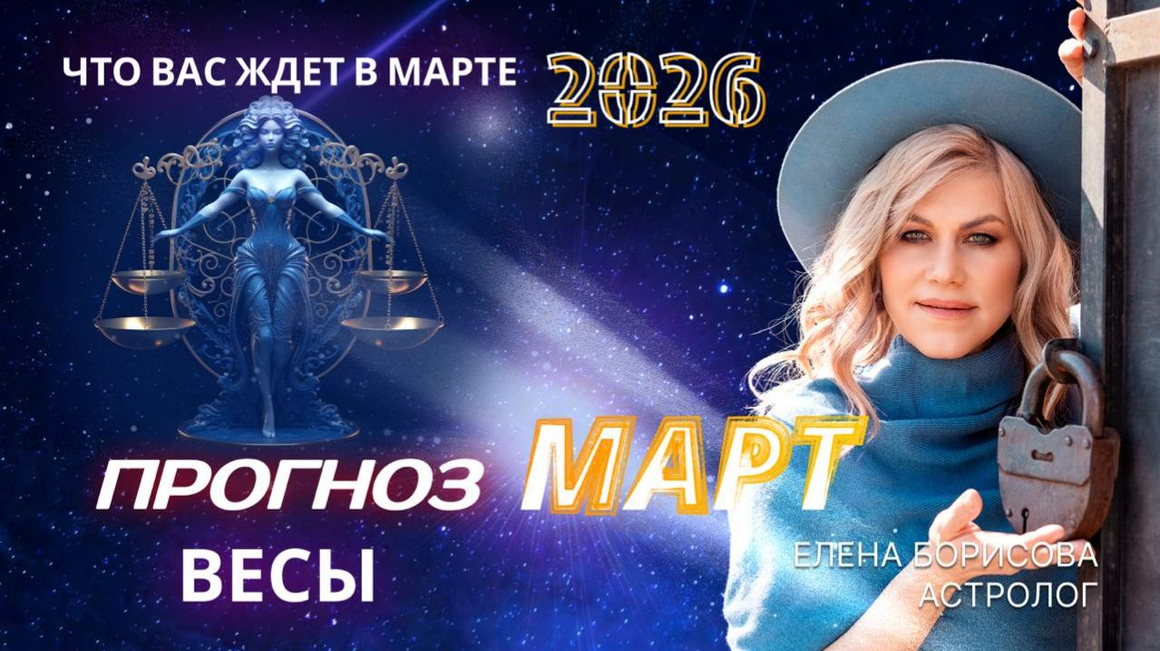 Весы Прогноз на МАРТ 2026 смотреть онлайн