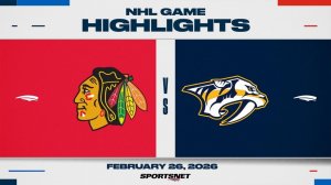 NHL Highlights | Blackhawks vs. Predators - February 26, 2026