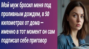 Истории для Вас/Мой муж бросил меня под проливным дождем, в 50 километрах от дома... Аудиорассказ