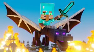 Как приручить своего дракона в Майнкрафте. Грустная история. Майнкрафт Мультик