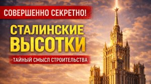 СОВЕРШЕННО СЕКРЕТНО — СТАЛИНСКИЕ ВЫСОТКИ. ТАЙНЫЙ СМЫСЛ СТРОИТЕЛЬСТВА