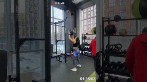 Надежда Ехенова ТФ Ховрино тренер, количество повторений 57 (2-я попытка)