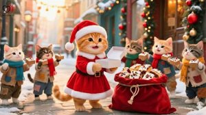 Рыжий котенок не смог смотреть, как бездомные кошки умирают -  штоллен от кошки спас Рождество