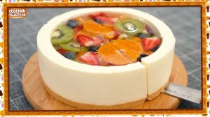 Фруктовое желе чизкейк