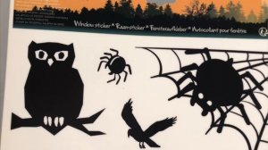 Набор декоративных наклеек для Хеллоуина ЧЁРНО-БЕЛЫЕ СТРАШИЛКИ, 42х30 см, 4 шт., BCC100100-набор