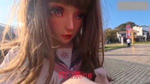 Прогулка в очень милом кукольном образе. #kigurumi #кигуруми