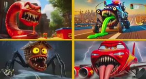 МОЛНИЯ МАКВИН vs ПОЛИЦЕЙСКАЯ МАШИНА vs ДОМОВОЙ‑МОНСТР vs САМОЛЁТ‑МУТАНТ — ГОНКА‑ТАНЦЫ!