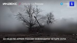 За неделю армия России освободила четыре села