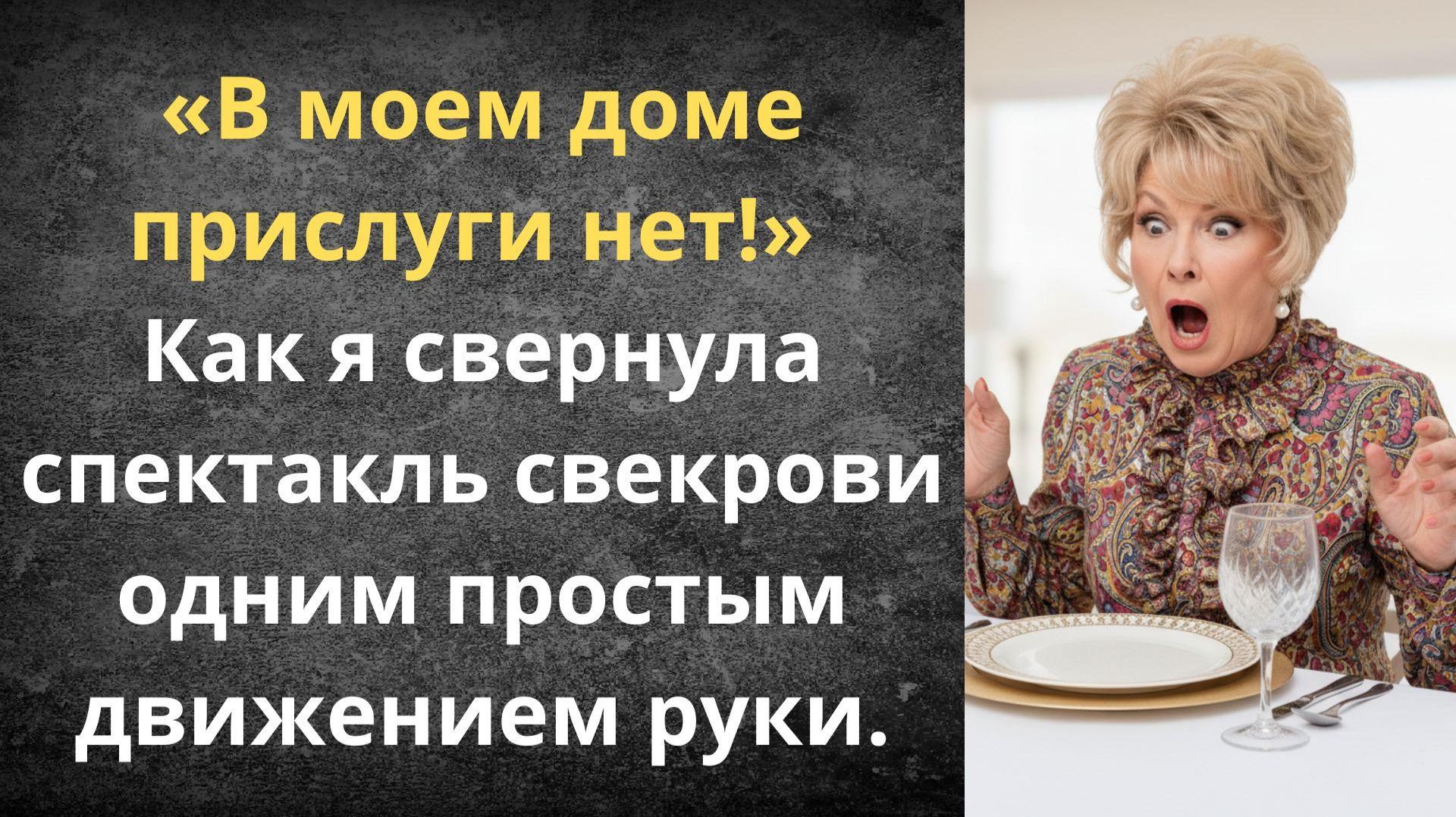 Урок вежливости для свекрови | Истории из жизни смотреть онлайн