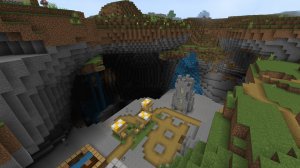 МЫ С ЖИТЕЛЯМИ ПЕРЕЕХАЛИ В ПОДЗЕМНУЮ ДЕРЕВНЮ В МАЙНКРАФТ | Рыжик Minecraft