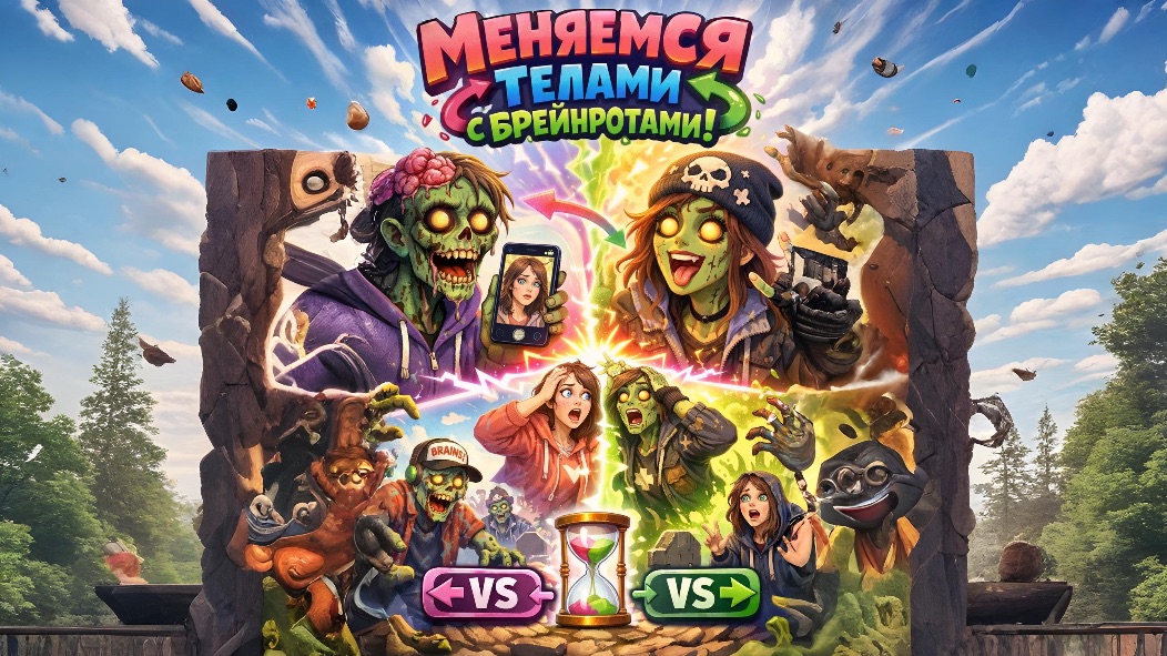 МЕНЯЕМСЯ С БРЕЙНРОТАМИ! смотреть онлайн