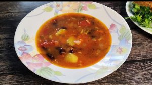 Вкусный фасолевый суп который очень быстро приготовить. Простой рецепт
