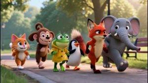 Детская песенка. Мультик. Мы идем на парад.