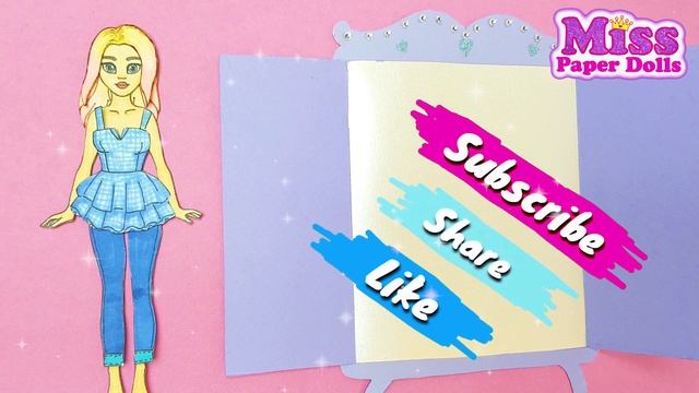 Одежда  для Бумажной куклы Барби / Бумажная кукла СХЕМЫ / как нарисовать