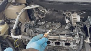 Замена свечей зажигания MR20DE Ниссан Кашкай. Снятие впускного коллектора.