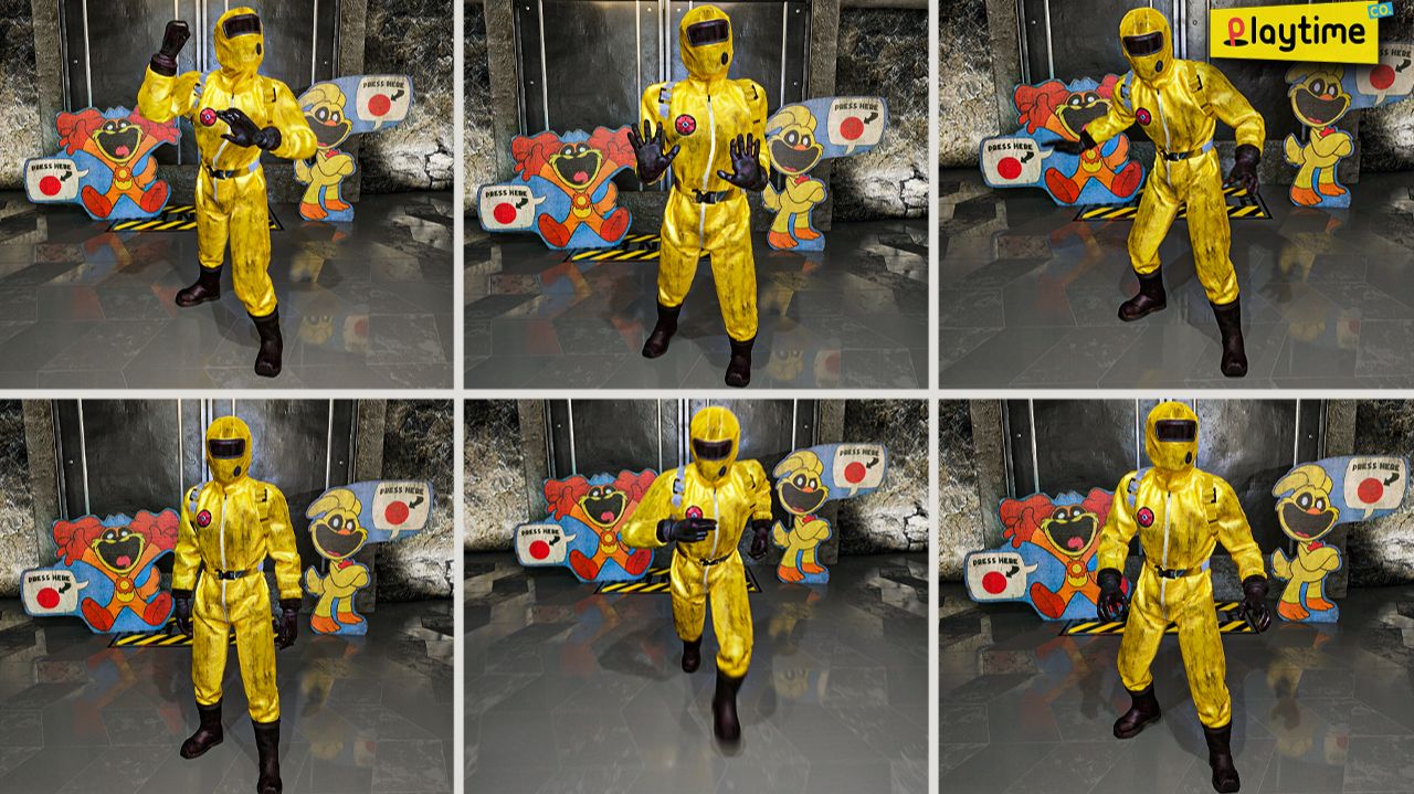 Работник Playtime CO - Анимации из Игры Poppy Playtime Глава 5 смотреть онлайн