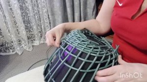 изделие из ротанга своими руками/новое кашпо