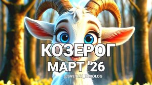 ♑️ КОЗЕРОГ. МАРТ 2026 год 🔮