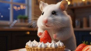 Рождественская вечеринка хомячка, кошки и собаки была слишком уютной🎅