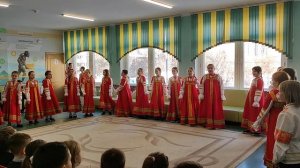 Фольклорный ансамбль "Забава" 3-4 кл. "А мы масленицу дожидаем", масленичная