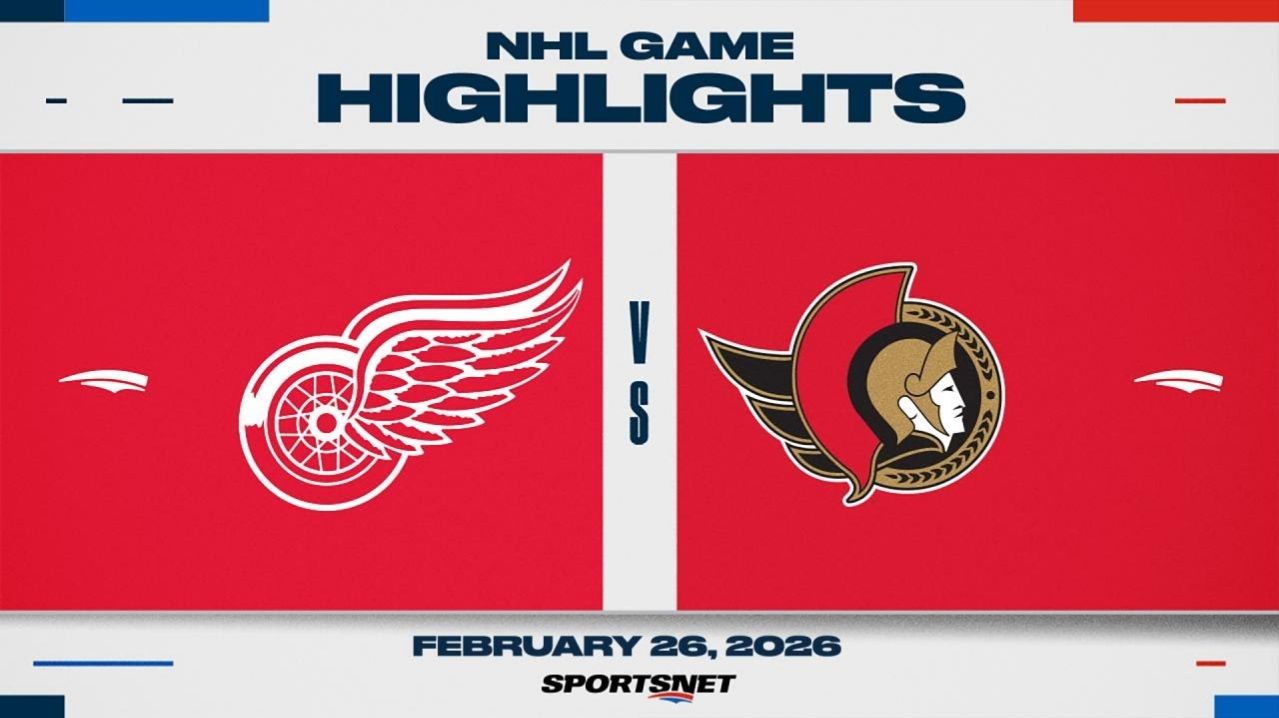 NHL Highlights | Red Wings vs. Senators - February 26, 2026