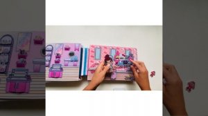 Книга Тока Бока. Большой набор Toca Boca. Домик, ресторан, пляж, магазины, куколки с одеждой.