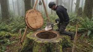 Построил ШИКАРНЫЙ ДОМ под ЗЕМЛЕЙ в ЛЕСУ и переехал туда жить.