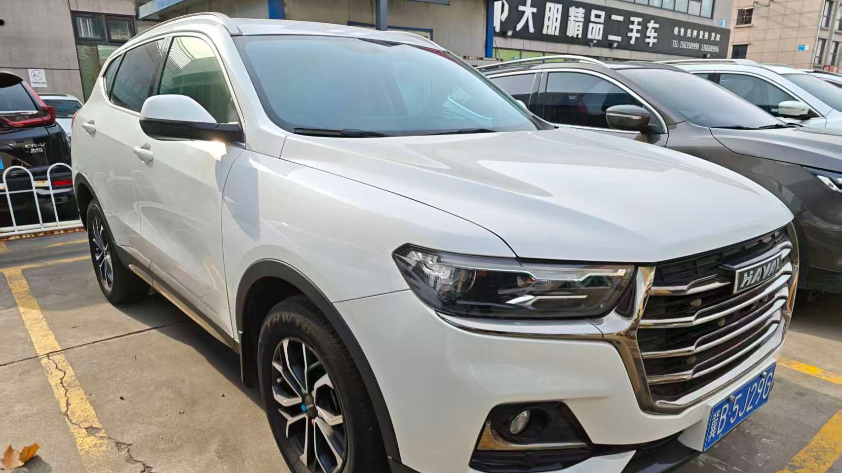 Белый. Haval H6 2021 1.5T Automatic "Metropolitan" Version. Китайский осмотр смотреть онлайн