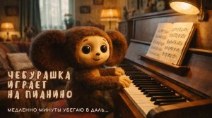 ЧЕБУРАШКА играет на пианино! Медленно минуты убегаю в даль...