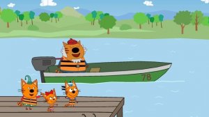 Три кота  большое путешествие мультик для детей развивающий.  Енисей