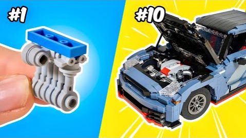 ЛЕГО Как сделать двигатели для LEGO Speed Champions смотреть онлайн