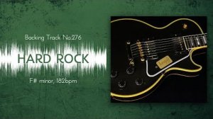 Fast Hard Rock Backing Track in F♯m (Dorian) ｜ BT-276