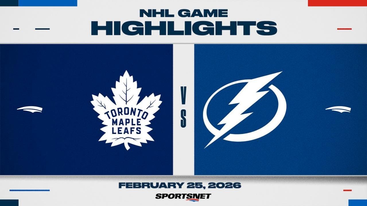 NHL Highlights | Maple Leafs vs. Lightning - February 25, 2026 смотреть онлайн