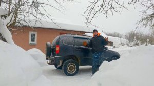 О том, о сем! Про кредитку, кормежку коров, снежные "мучения" и другие деревенские новости!
