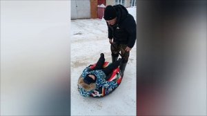 27.02.26.Обкатываем новый тюбинг. Пеку шарлотку. Забрали куртку из ателье.