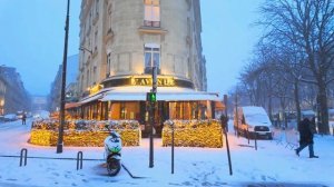 Когда Париж укрыт снегом ❄️ Красивая прогулка зимой 2026 🚶♂️✨