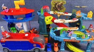 РАСПАКОВКА игрушек: ДИНОЗАВРЫ с Горной дорогой и ЩЕНЯЧИЙ ПАТРУЛЬ! Мультики для детей