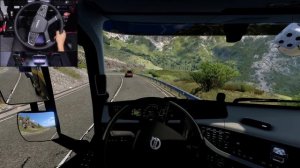 Volvo FH16 тянет 70 тонн в гору 🚛 Настоящий вызов в ETS2 с рулём