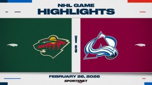 NHL Highlights | Wild vs. Avalanche - February 26, 2026