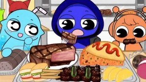 СПРУНКИ АНИМАЦИЯ! МУКБАНГ!! ОБЕД🍱 В ШКОЛЬНОМ КАФЕ!! НОВОЕ ВИДЕО РЕАКЦИЯ