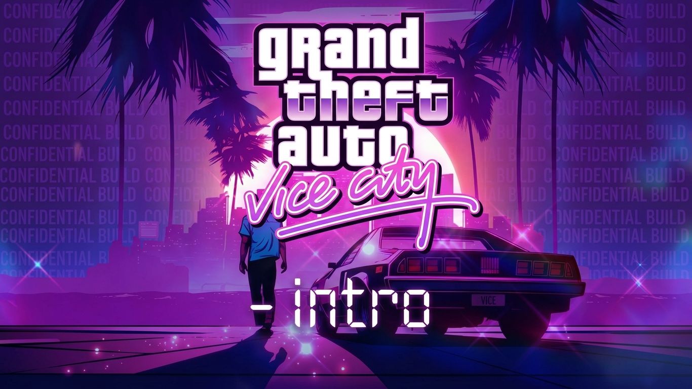 GTA: Vice City — Неоновый синтвейв интро 🌆